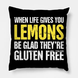 Funny Gluten Free Celiac Disease Pillow