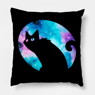 Funny Galaxy Cat Pillow