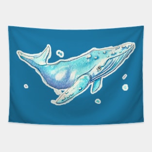 Joakim - Watercolor Whale Tapestry