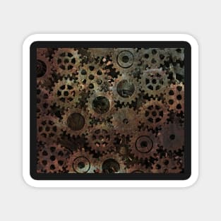 Steampunk Pattern Magnet