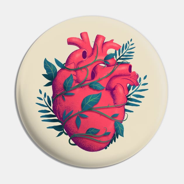 Anatomical Heart With Heartstopper Leaves Pin by Mrkedi