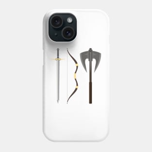 You have my sword and my bow and my axe - White - Fantasy Phone Case