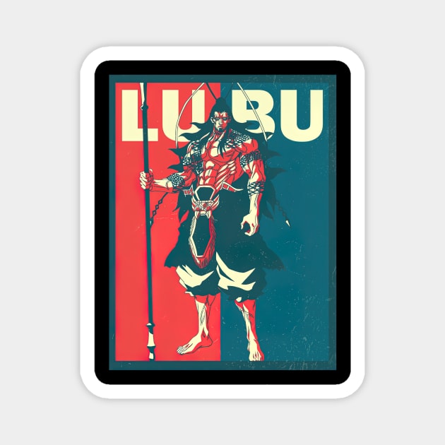 Record of Ragnarok Lu Bu - Record Of Ragnarok Lu Bu - Magnet | TeePublic