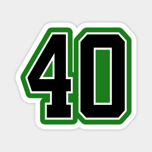 Number 40 Magnet