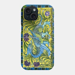 Blue Dragon by William De Morgan Phone Case