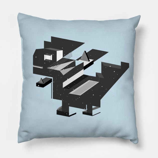 ABSTRACT TREX Pillow by doriedot08