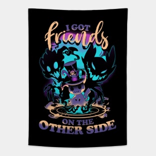 Friends on the Other Side - cute creepy voodoo Tapestry