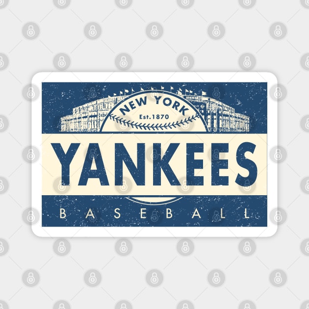 Throwback New York Yankees 2 by  Buck Tee Magnet by Buck Tee