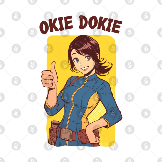 Okie Dokie - Thumbs Up - Vault Dweller - Post Apocalyptic by Fenay-Designs