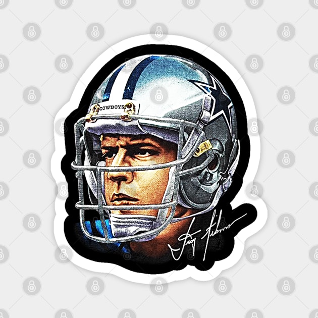 90s Football Troy Aikman - Cowboys - Classic Magnet by nicklower