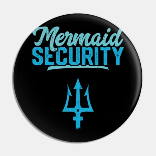 Merman Mermaid Security Swimmer Gift Funny Swimming Pin