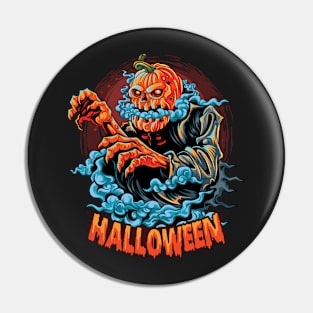 Smoky pumpkin - Halloween Pin