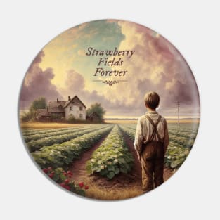 Strawberry Field Pin