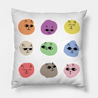 Cat blobs Pillow