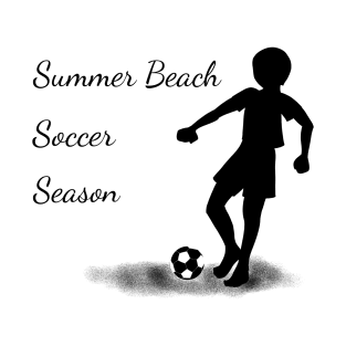 Summer beach soccer season inverted colours T-Shirt