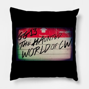 Cassette Label Haunted World of CW Logo Pillow