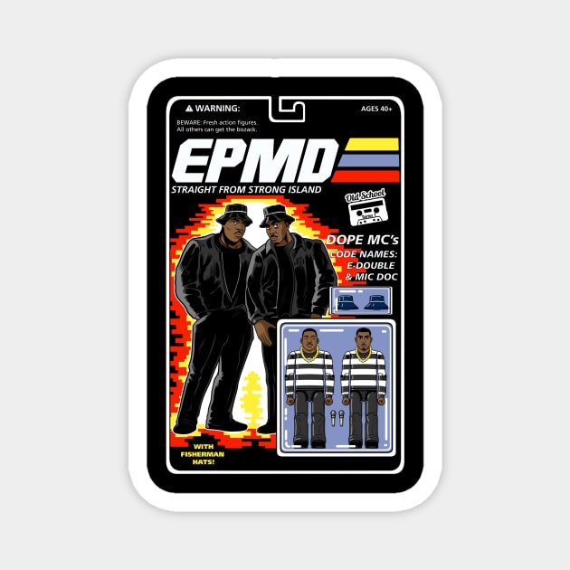 EPMD Action Figures Magnet by BlackActionTeesOnDemand