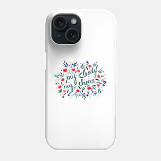 My body, my choice floral illustration Phone Case