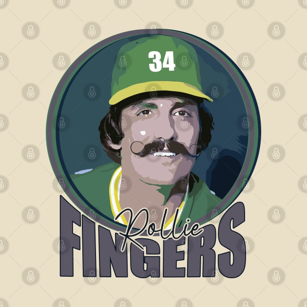 Rollie Fingers Vintage Design by Trendsdk