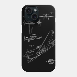 Airplane Vintage Patent Hand Drawing Phone Case