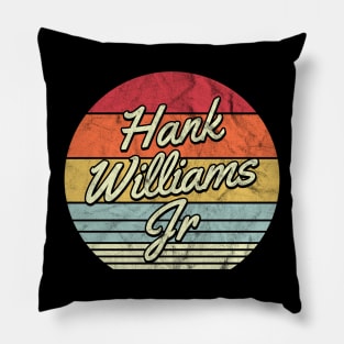 Hank Jr Retro 70s Style Sunset Pillow