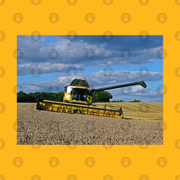 Wheat Harvest On The Slopes by AH64D