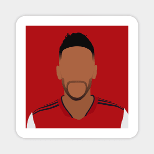 Pierre-Emerick Aubameyang Minimalistic Face Art Magnet