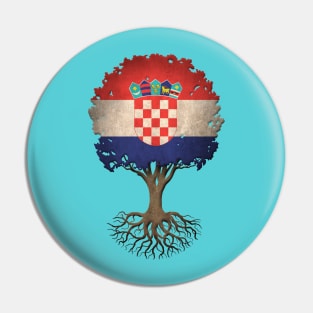 Tree of Life with Croatian Flag Pin