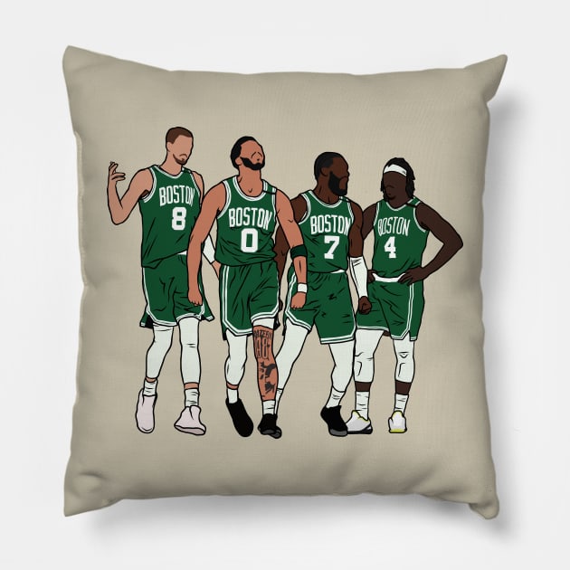 KP, Jrue & The Jays Pillow by rattraptees