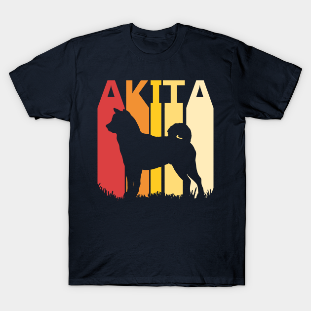 Discover Vintage Akita Dog - Akita - T-Shirt