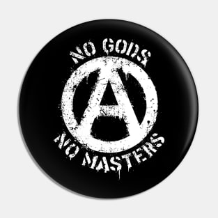 Anarchy, no gods, no masters. Pin