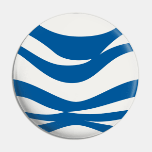 Blue Waves Pattern Pin