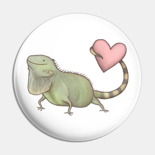 Iguana Love You Pin