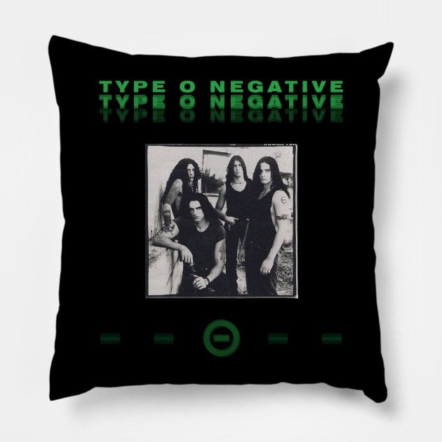 Type O Negative_The Drab Four Pillow by mitzi.dupree