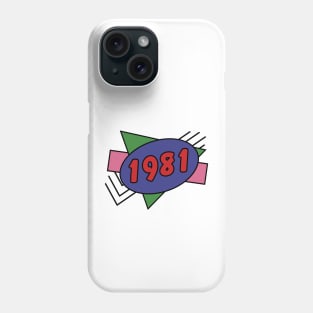 Year 1981 Retro 80s Graphic Phone Case