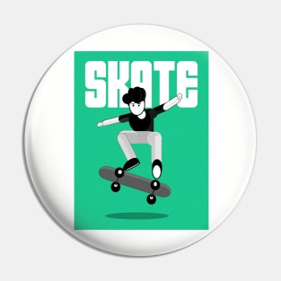 Skate chracter Pin