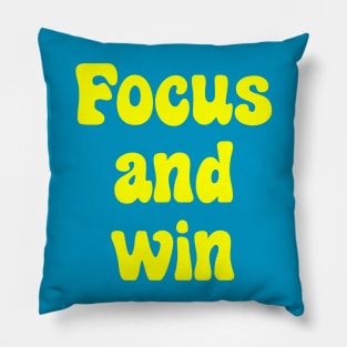 Focus and Win Pillow