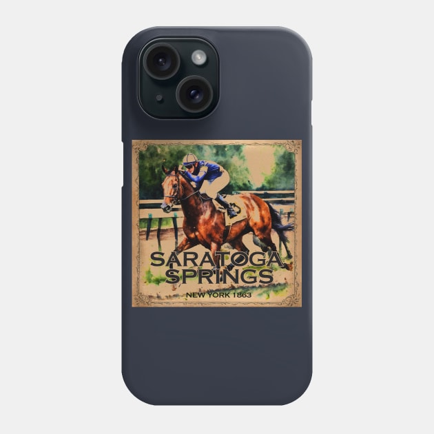 Historical Saratoga Springs Phone Case by Cre8tiveSpirit