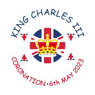 King Charles Coronation 2023 God Save The King Union Jack T-Shirt