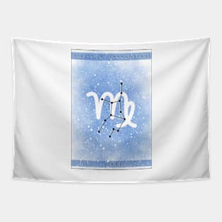 Virgo star sign design Tapestry