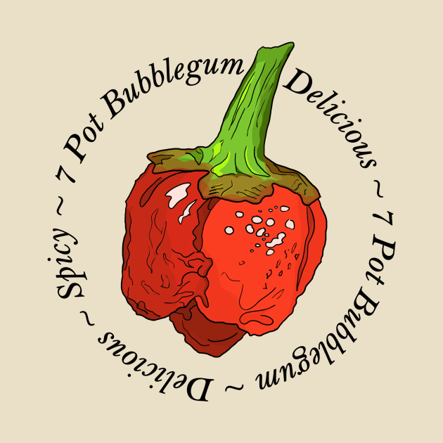 7 Pot Bubblegum Chili Pepper by MojoCoffeeTime