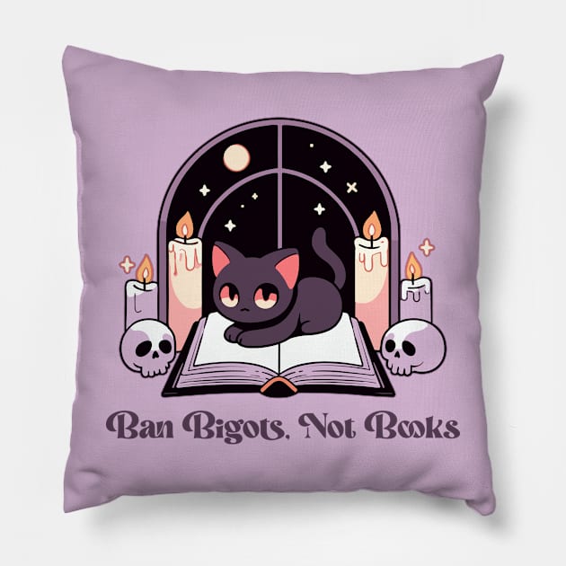 ban bigots not books Pillow by hunnydoll