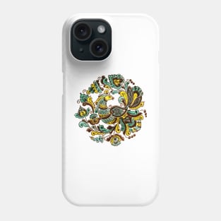 Peacock folk designe Phone Case