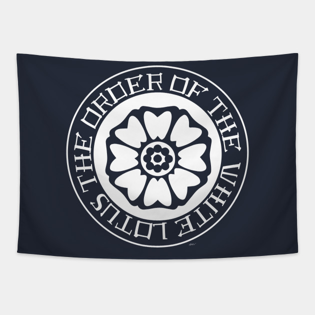 The Order Of The White Lotus White Lotus Tapestry Teepublic