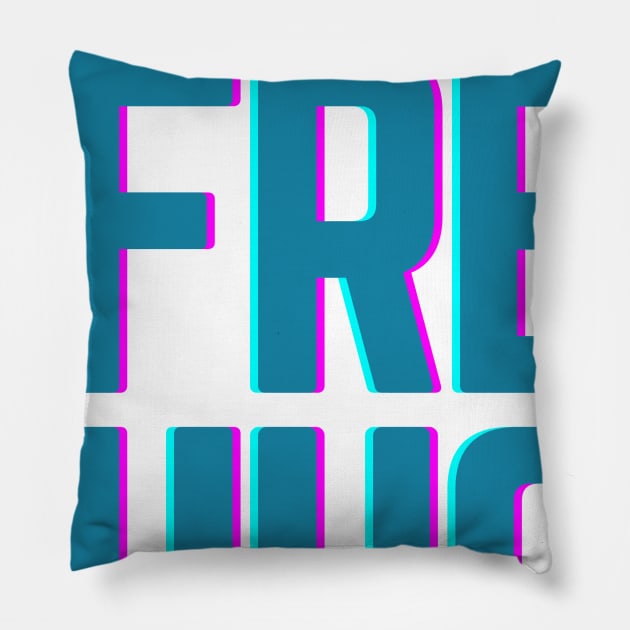 Free Hugs - Inspirational & Motivational Gear - Great Extrovert Gifts Pillow by QUENSLEY SHOP