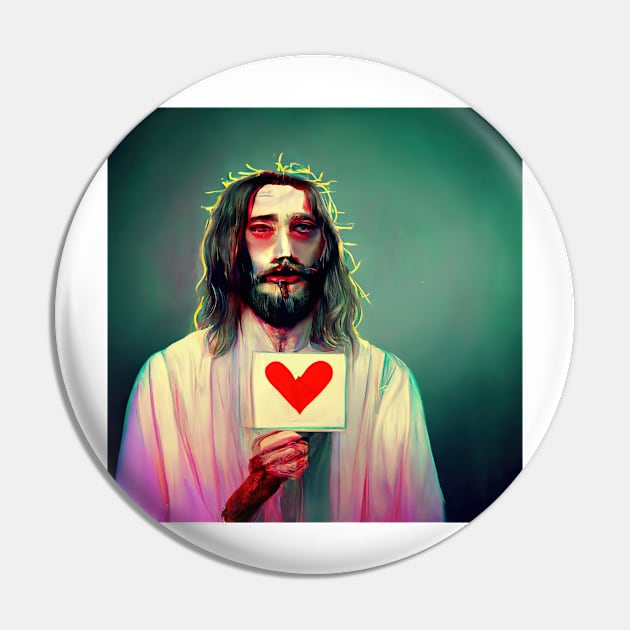 Jesus Love Pin by LightStubble