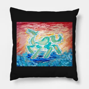 Abstract Horse Acrylic Painting Pillow