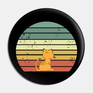 cat watching sunset Pin