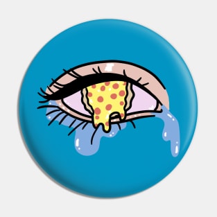 Crying Pizza Eye Pin