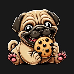 Pug Cookie Sweet Dessert Biscuit T-Shirt